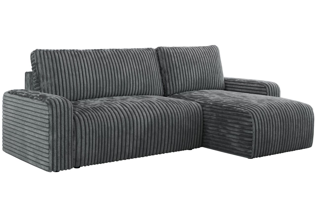 Narożnik ARGOS L - uniwersalny - szary, sztruks