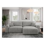 Narożnik NELSON L - uniwersalny - jasnoszary, struktura