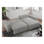 Narożnik NELSON L - uniwersalny - jasnoszary, struktura