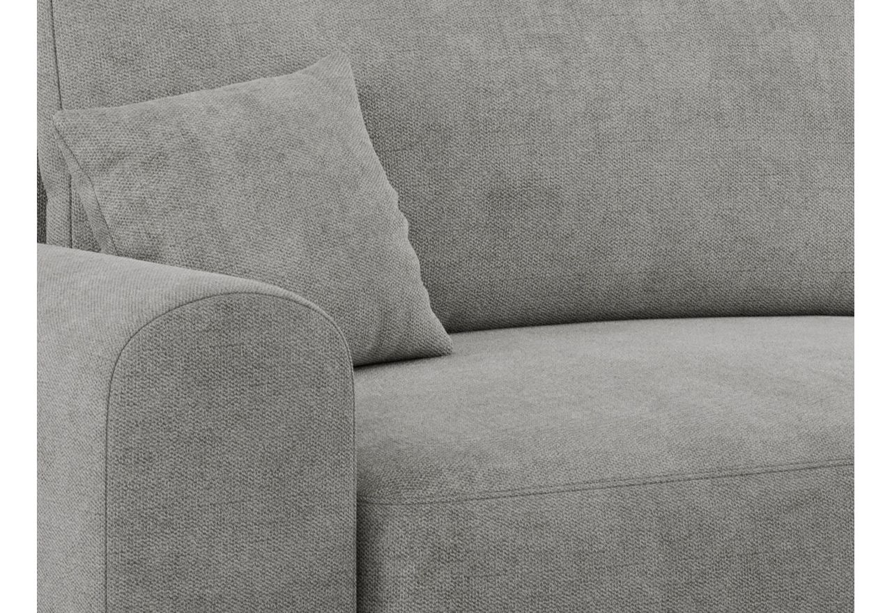 Narożnik NELSON L - uniwersalny - jasnoszary, struktura