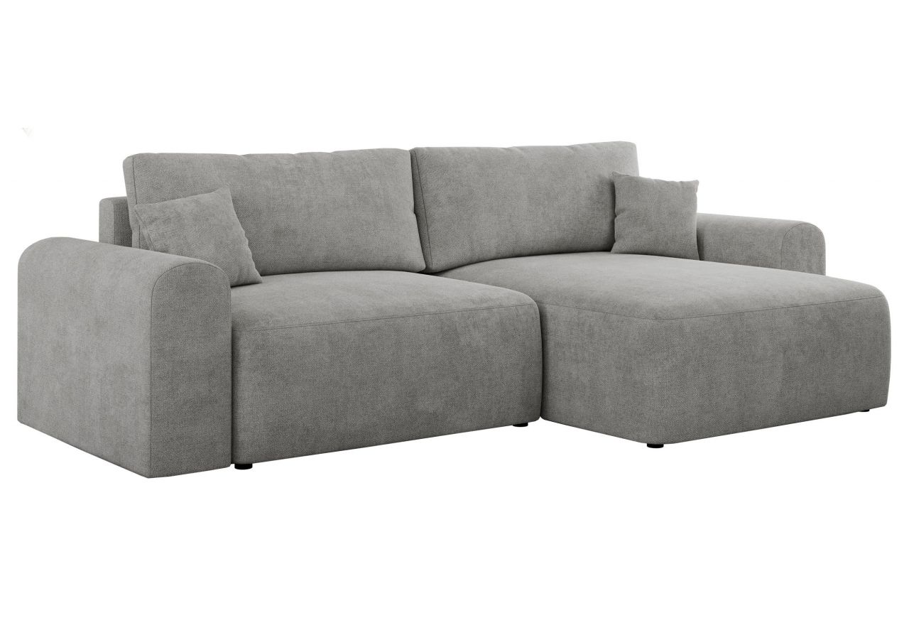 Narożnik NELSON L - uniwersalny - jasnoszary, struktura