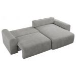 Narożnik NELSON L - uniwersalny - jasnoszary, struktura