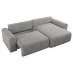 Narożnik NELSON L - uniwersalny - jasnoszary, struktura