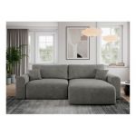 Narożnik NELSON L - uniwersalny - szary, struktura