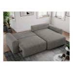 Narożnik NELSON L - uniwersalny - szary, struktura