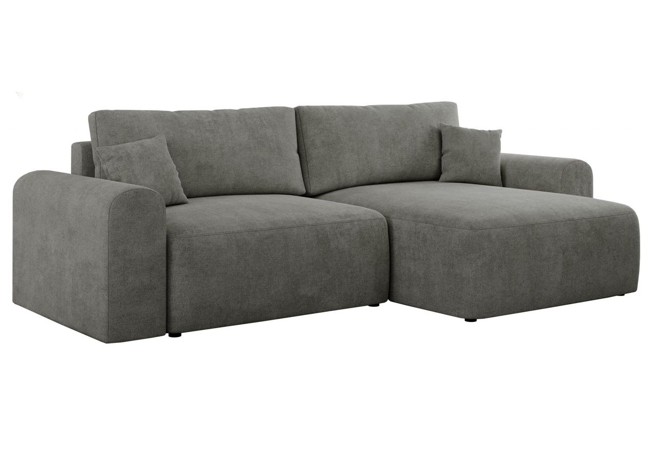 Narożnik NELSON L - uniwersalny - szary, struktura