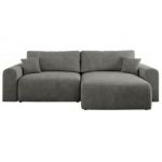 Narożnik NELSON L - uniwersalny - szary, struktura