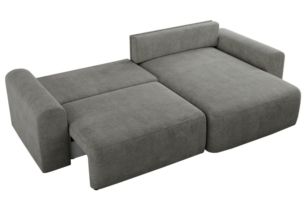 Narożnik NELSON L - uniwersalny - szary, struktura