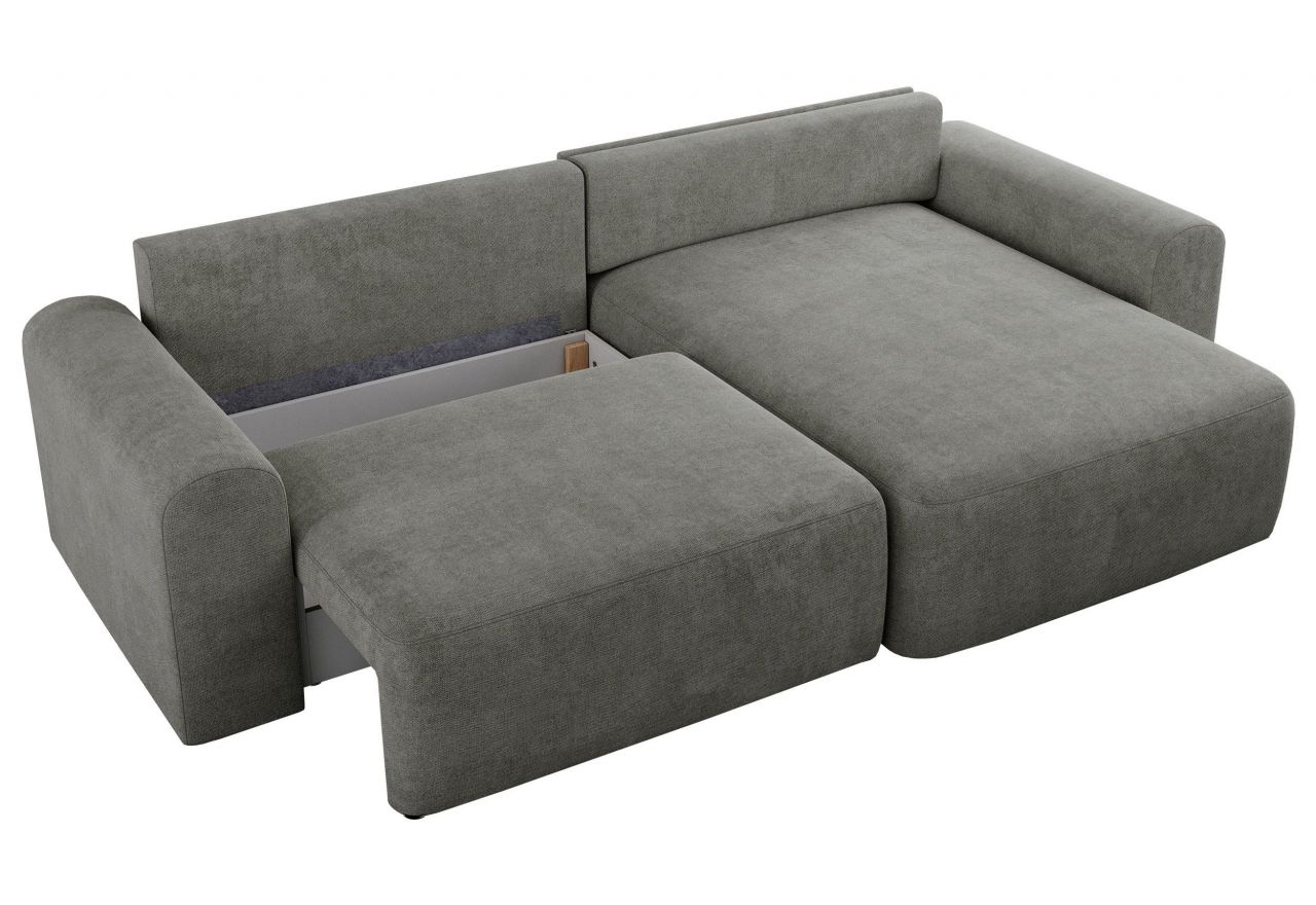 Narożnik NELSON L - uniwersalny - szary, struktura