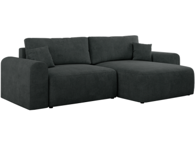 Narożnik NELSON L - uniwersalny - ciemnoszary, struktura