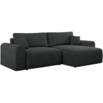 Narożnik NELSON L - uniwersalny - ciemnoszary, struktura