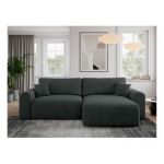 Narożnik NELSON L - uniwersalny - ciemnoszary, struktura