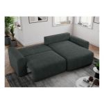 Narożnik NELSON L - uniwersalny - ciemnoszary, struktura