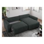 Narożnik NELSON L - uniwersalny - ciemnoszary, struktura