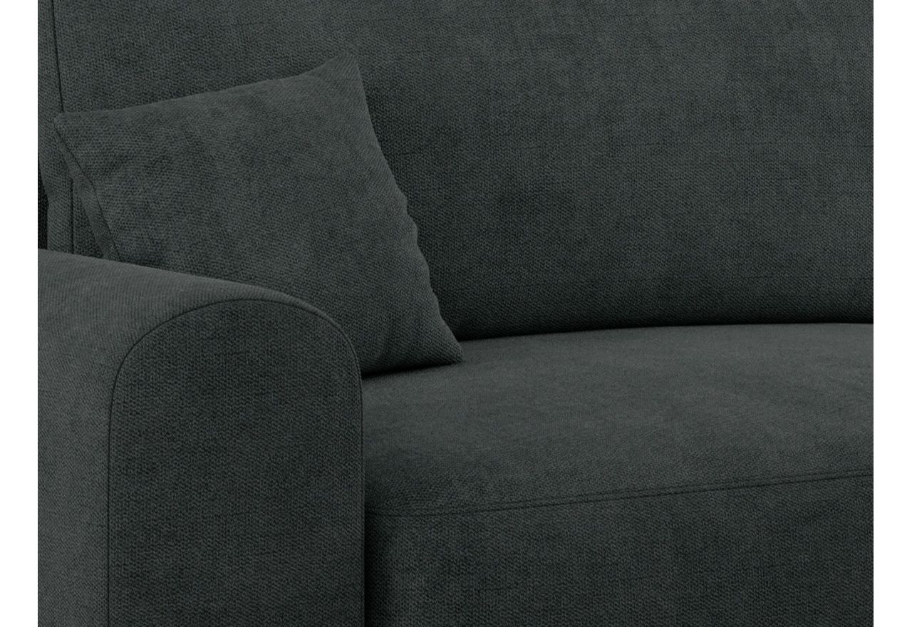 Narożnik NELSON L - uniwersalny - ciemnoszary, struktura