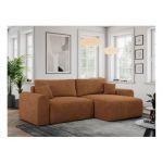 Narożnik NELSON L - uniwersalny - pomarańczowy, struktura