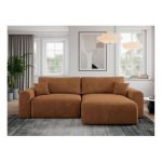 Narożnik NELSON L - uniwersalny - pomarańczowy, struktura