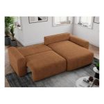 Narożnik NELSON L - uniwersalny - pomarańczowy, struktura