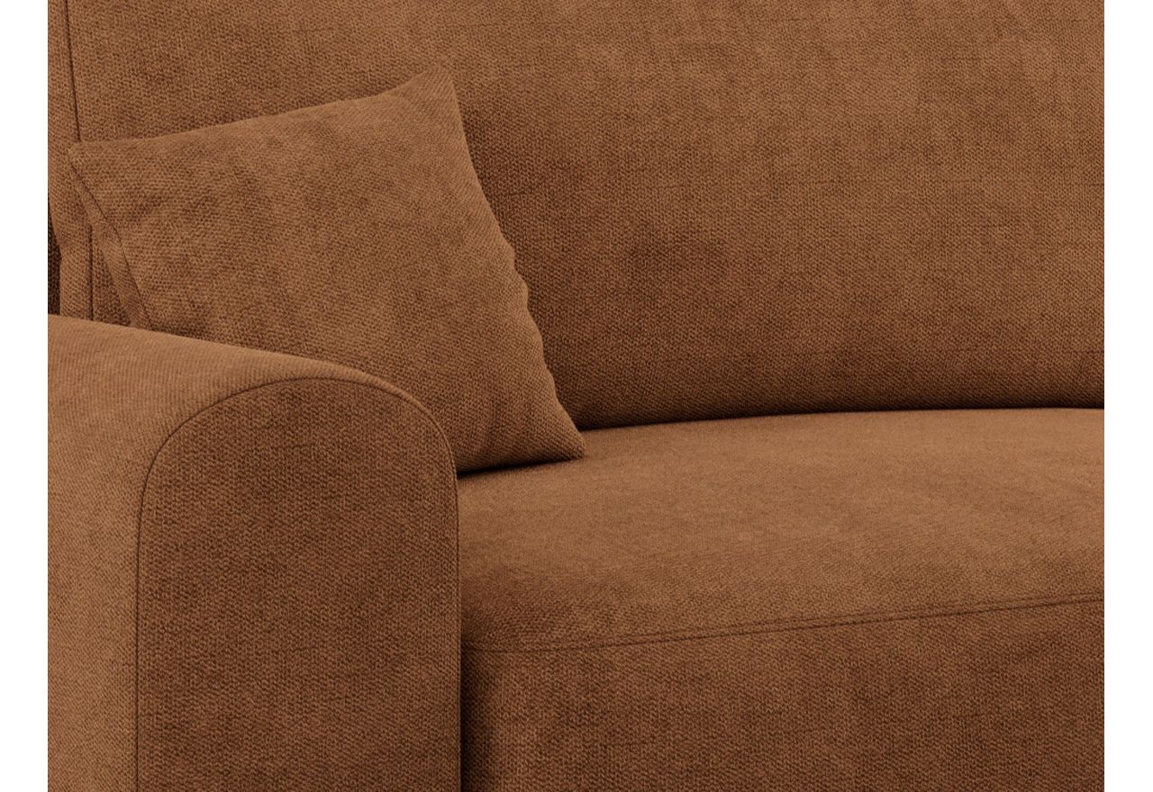 Narożnik NELSON L - uniwersalny - pomarańczowy, struktura