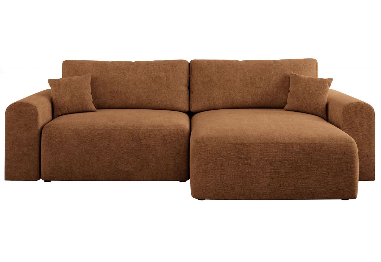 Narożnik NELSON L - uniwersalny - pomarańczowy, struktura