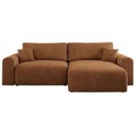 Narożnik NELSON L - uniwersalny - pomarańczowy, struktura