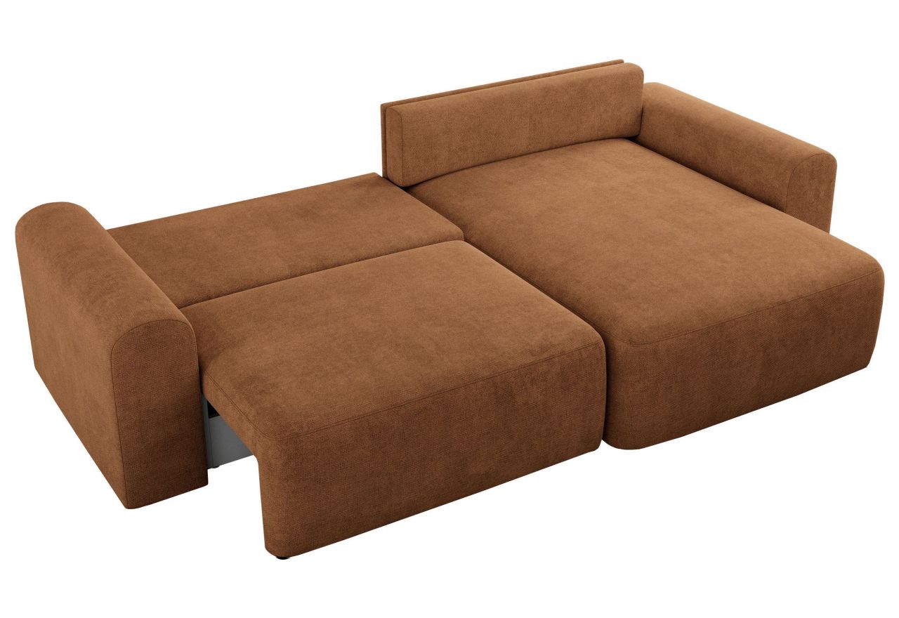 Narożnik NELSON L - uniwersalny - pomarańczowy, struktura