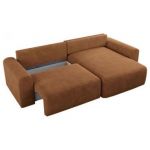 Narożnik NELSON L - uniwersalny - pomarańczowy, struktura