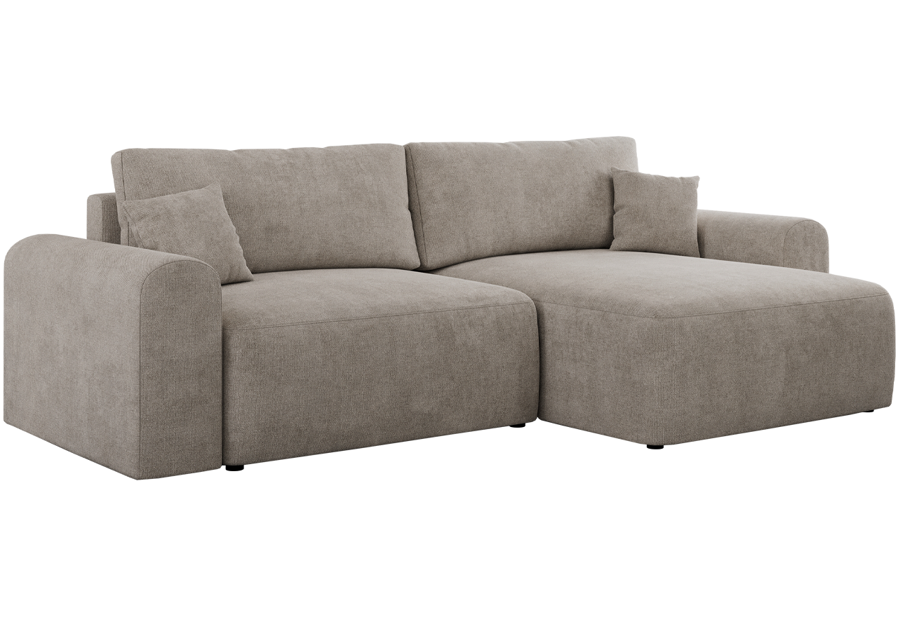 Narożnik NELSON L - uniwersalny - beżowy, struktura