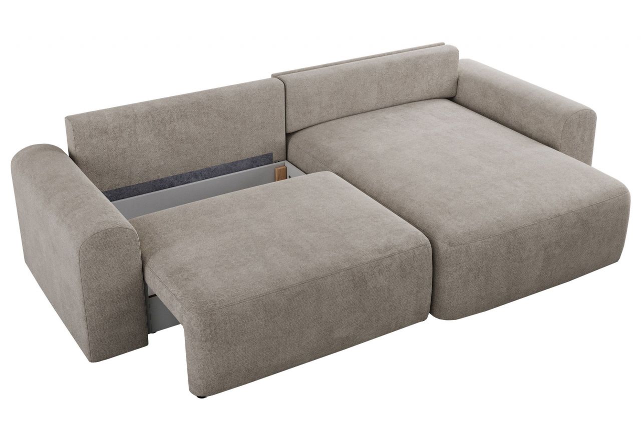 Narożnik NELSON L - uniwersalny - beżowy, struktura