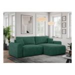 Narożnik NELSON L - uniwersalny - zielony, struktura