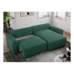 Narożnik NELSON L - uniwersalny - zielony, struktura