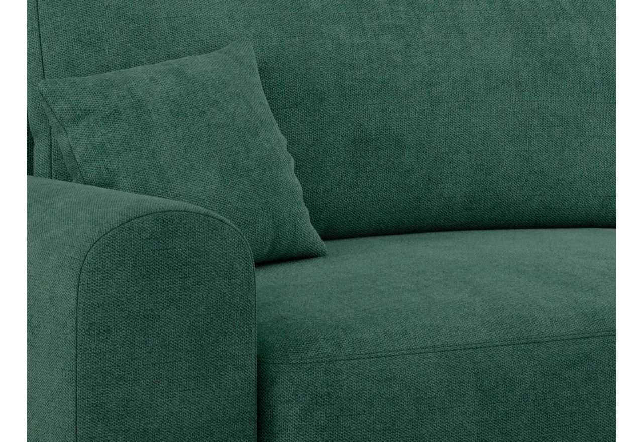 Narożnik NELSON L - uniwersalny - zielony, struktura