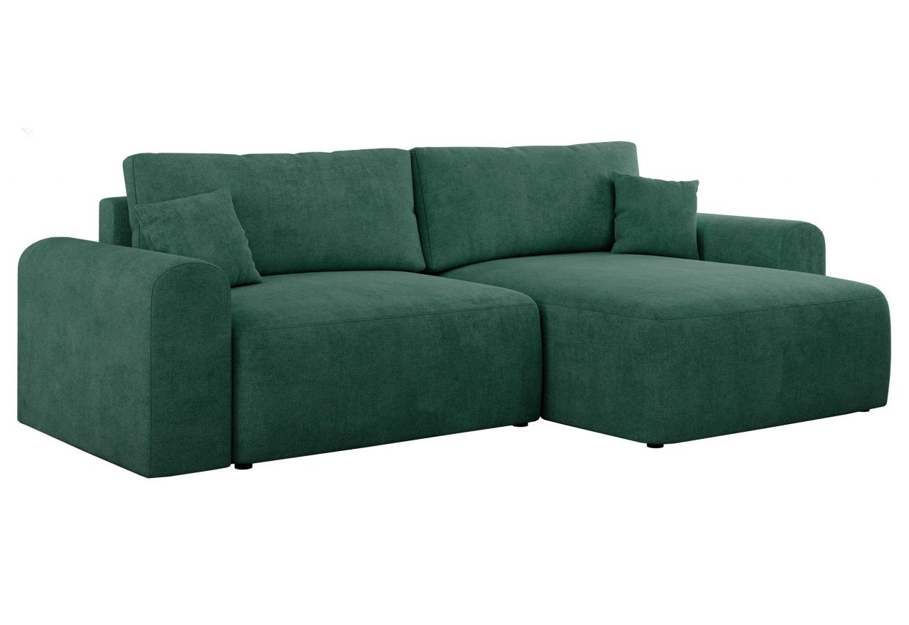 Narożnik NELSON L - uniwersalny - zielony, struktura