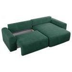 Narożnik NELSON L - uniwersalny - zielony, struktura