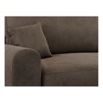 Narożnik NELSON L - uniwersalny - brązowy, welwet