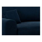 Narożnik NELSON L - uniwersalny - ciemnoniebieski, welwet