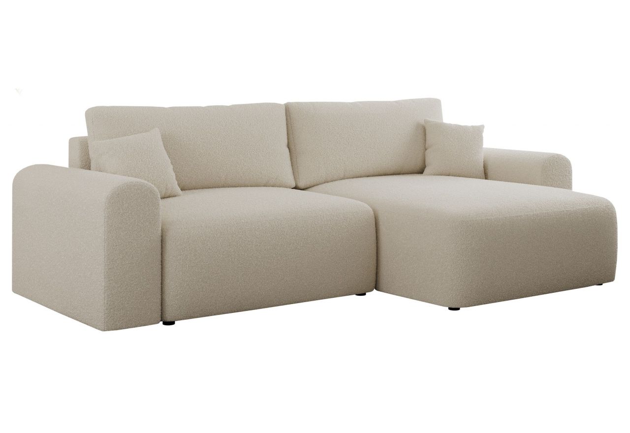 Narożnik NELSON L - uniwersalny - beżowy, boucle