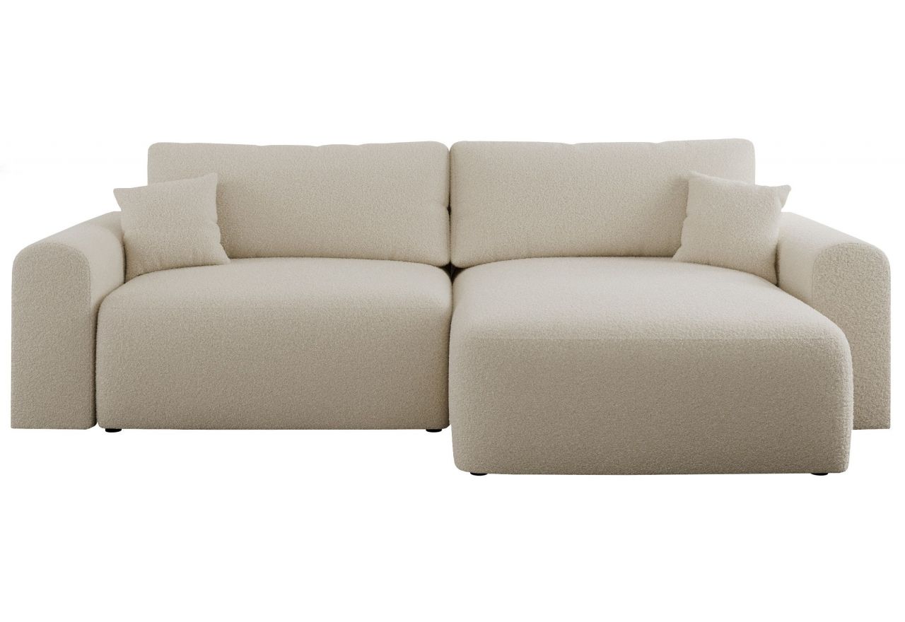 Narożnik NELSON L - uniwersalny - beżowy, boucle