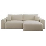 Narożnik NELSON L - uniwersalny - beżowy, boucle