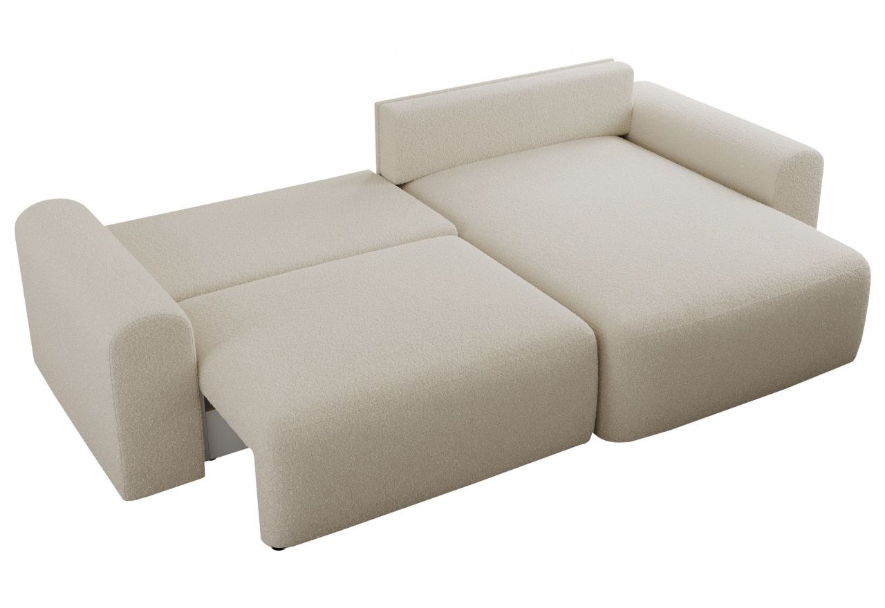 Narożnik NELSON L - uniwersalny - beżowy, boucle