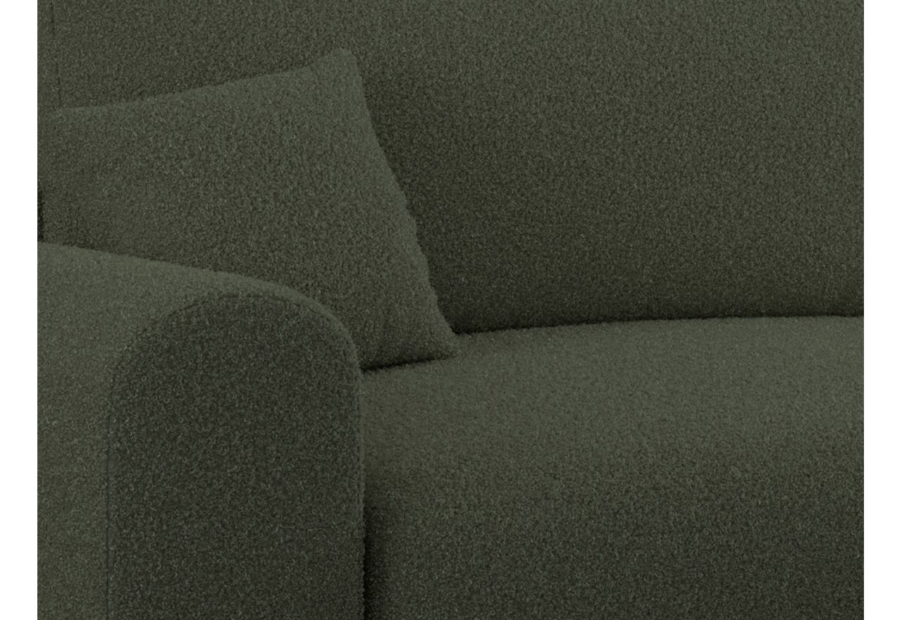 Narożnik NELSON L - uniwersalny - ciemnozielony, boucle