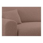 Narożnik NELSON L - uniwersalny - różowy, boucle