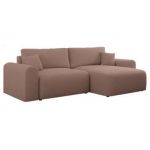 Narożnik NELSON L - uniwersalny - różowy, boucle