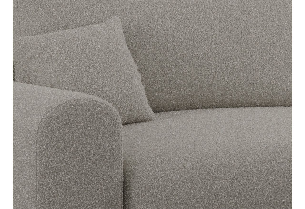 Narożnik NELSON L - uniwersalny - szary, boucle