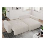 Narożnik NELSON L - uniwersalny - beżowy, sztruks