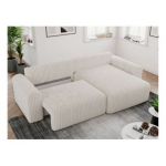 Narożnik NELSON L - uniwersalny - beżowy, sztruks