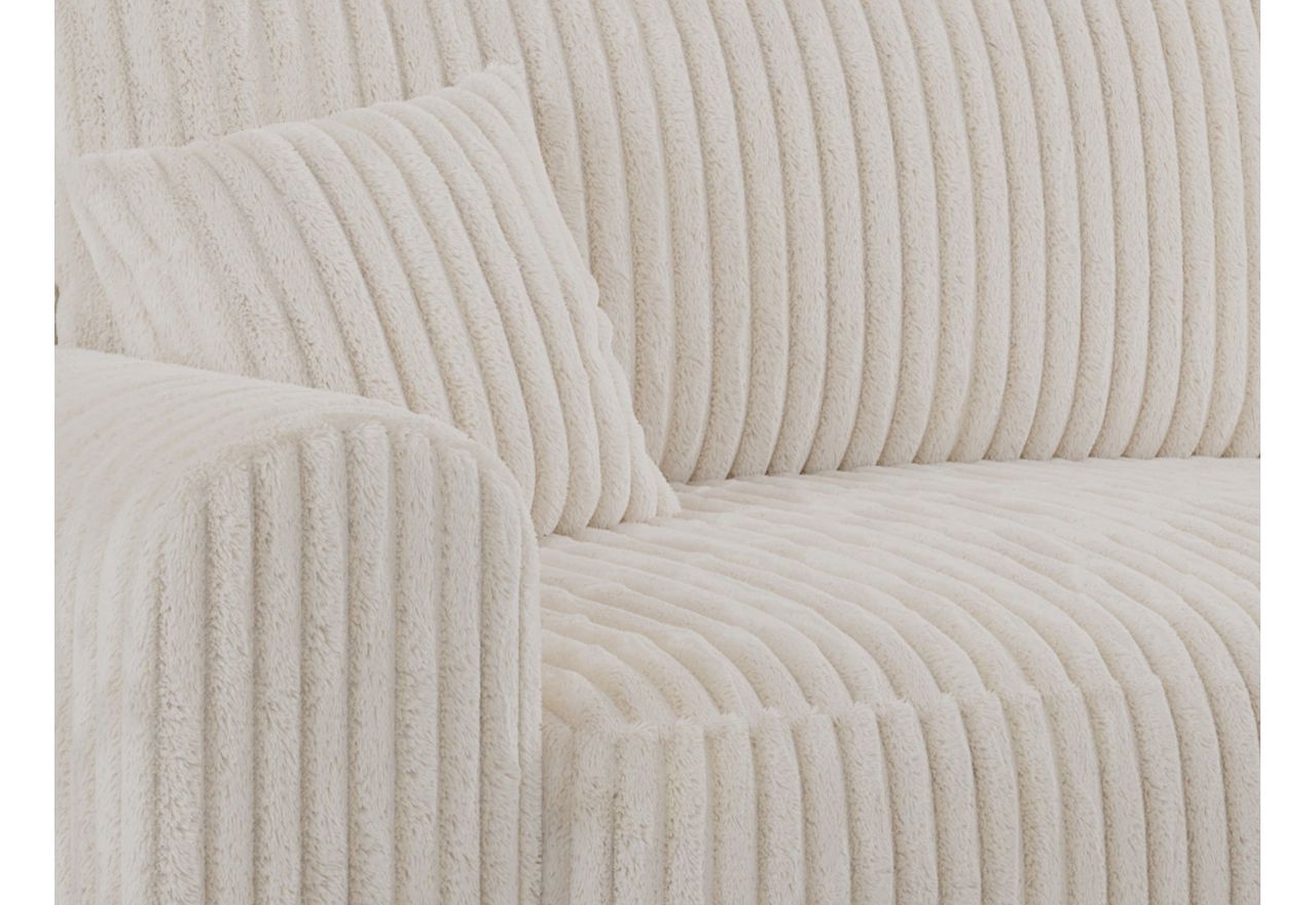 Narożnik NELSON L - uniwersalny - beżowy, sztruks