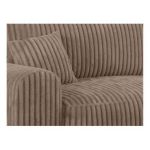 Narożnik NELSON L - uniwersalny - brązowy, sztruks