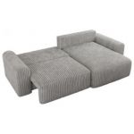 Narożnik NELSON L - uniwersalny - jasnoszary, sztruks