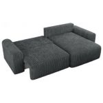 Narożnik NELSON L - uniwersalny - szary, sztruks